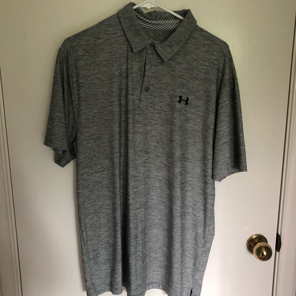 Grey Under Armour Polo